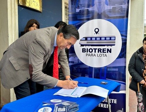 Campaña de recolección de firmas busca adelantar llegada del Biotrén a Lota